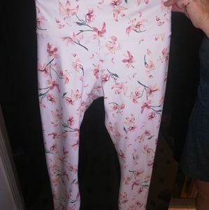 Fabletics Floral White leggings